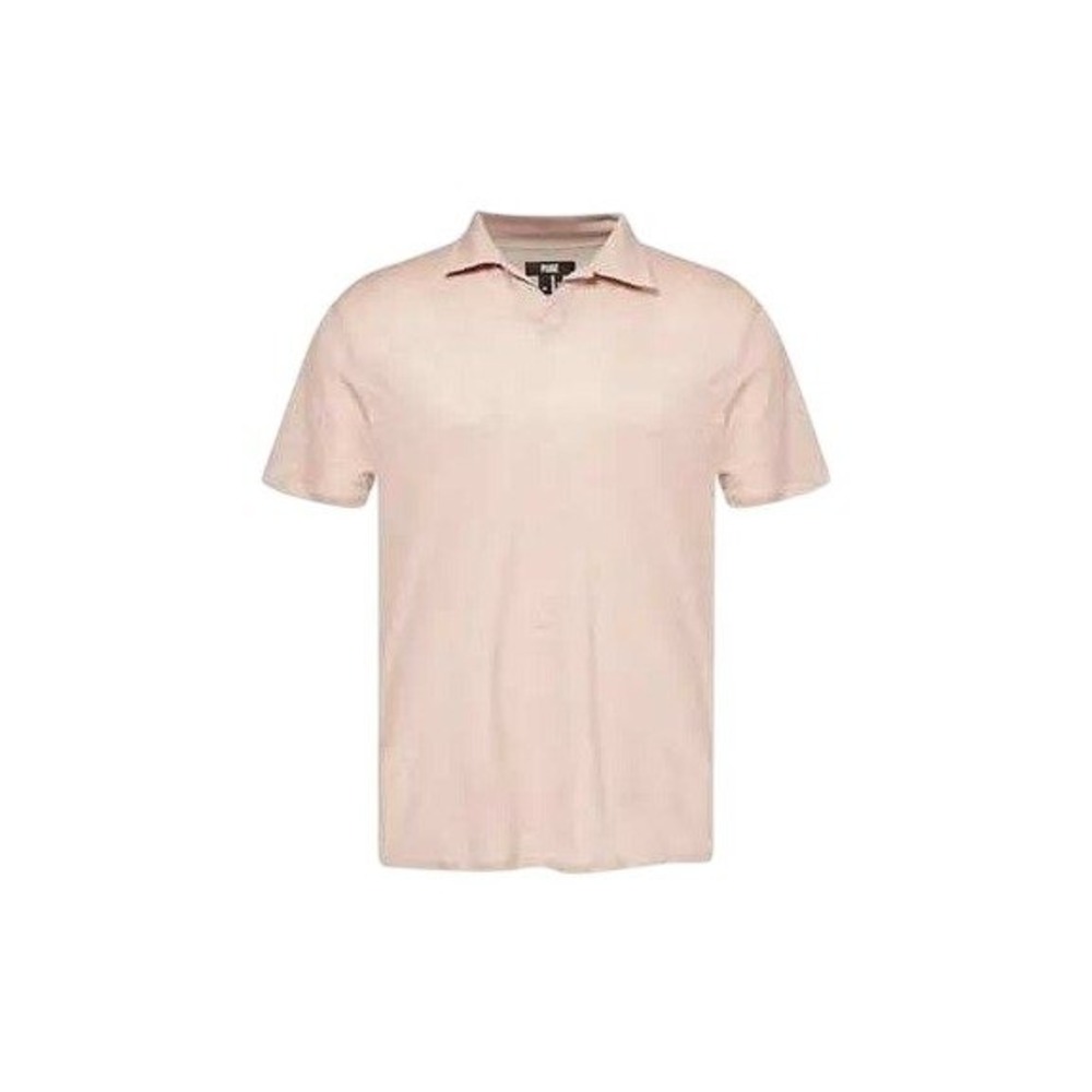 PAIGE Shelton Polo Shirt Pale Rose Pink Mens Small M187B64-B550 New